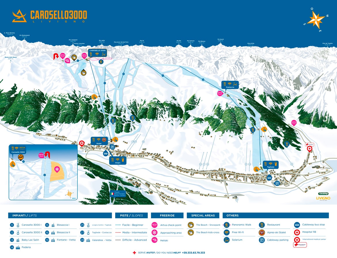 Livigno Map 2021/2022 season