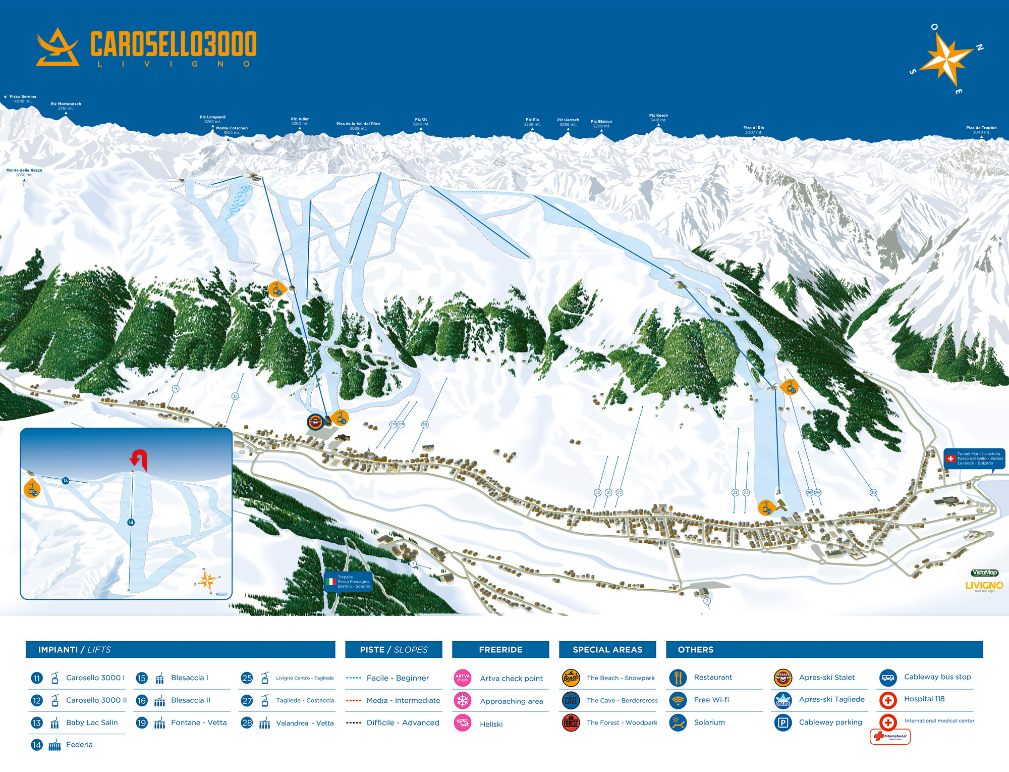 Cartina Livigno