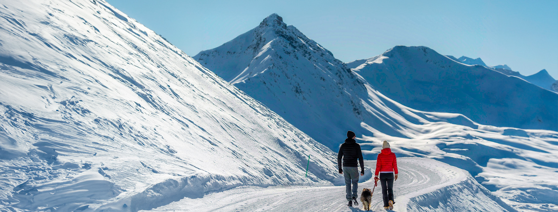 Walk in the Mountain Snow Livigno