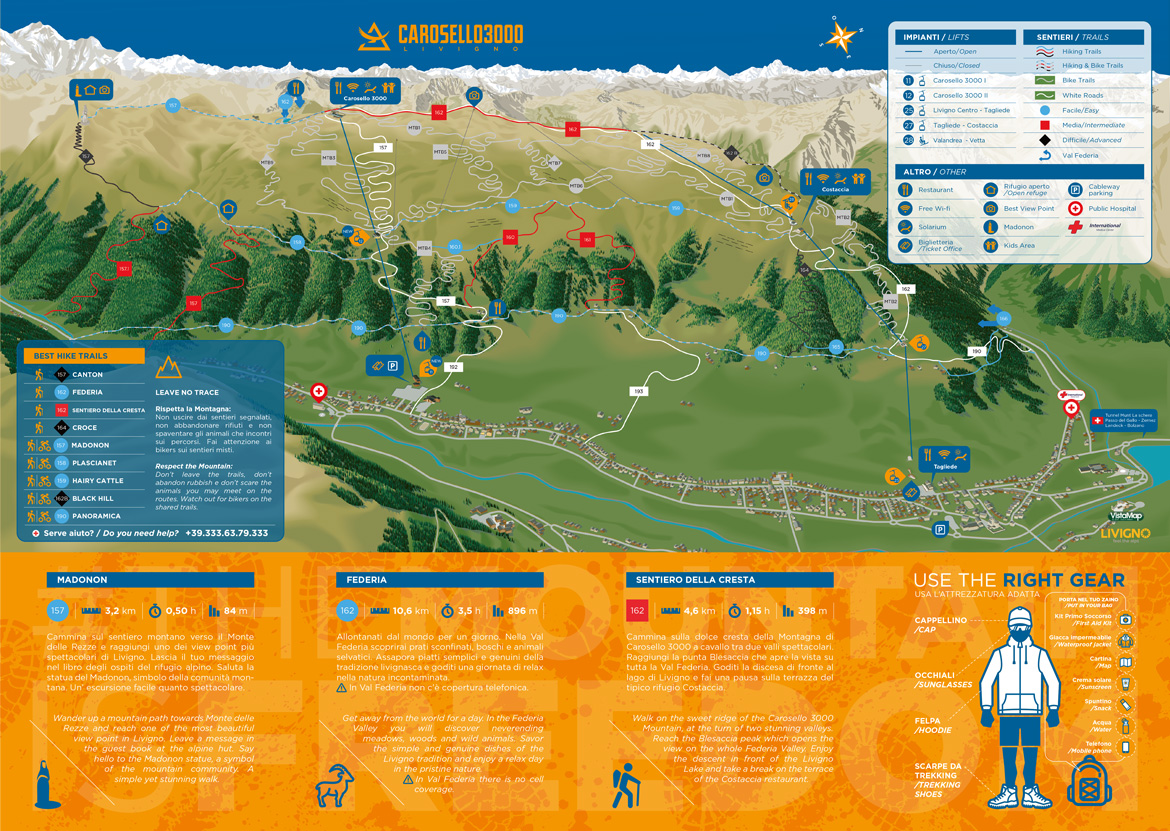 Hike Map Livigno 2020