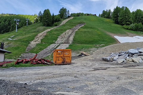 Inizio Lavori Nuove Piste sul Versante Carosello 3000 a Livigno