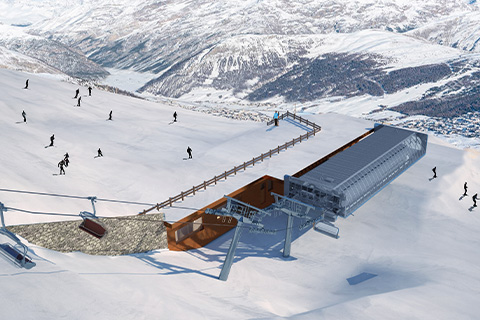 Impianti Blesaccia 2 Livigno in Funzione