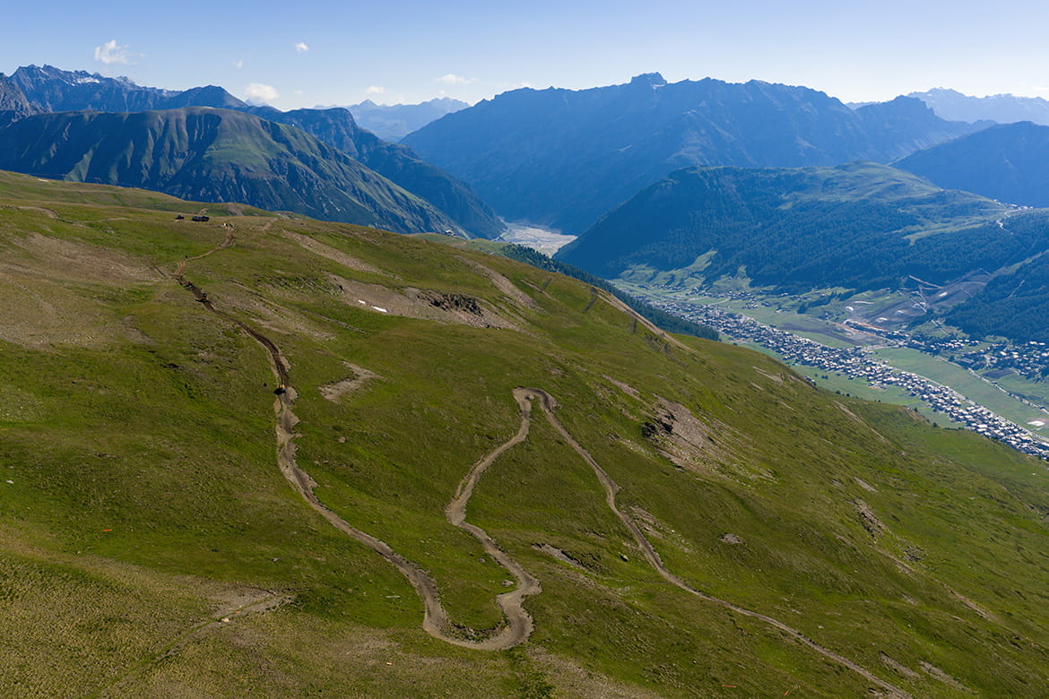 The Trail Route on Livigno Mountain