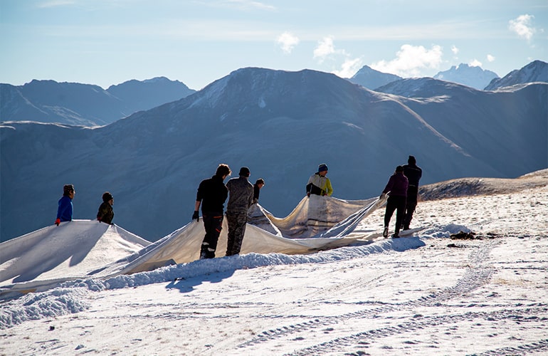 Snow farming a Carosello 3000